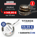 Poêle 100% Titane Pur — TITANOX®