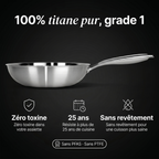 Wok 100% Titane Pur (28 cm) — TITANOX®